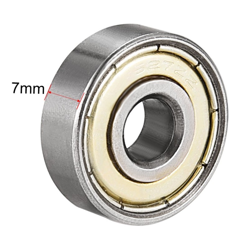 Rodamientos De Bolas 627 ZZ – 2 Piezas, Medida 7x22x7 Mm Para Motores Y Maquinaria