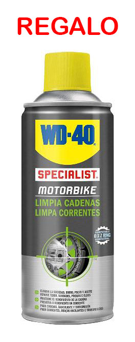 WD-40 Specialist Motorbike - Lote para cuidado y mantenimiento de cadena  moto con Spray Limpiacadenas 400Ml + Lubricante de Cadenas 400Ml - Pack 2  unidades